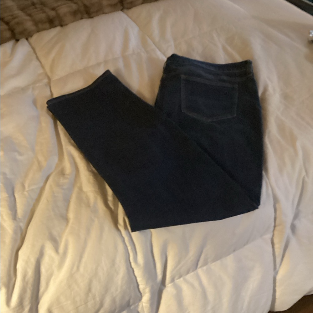 Chico's So Lifting  Distressed Straight Leg Jeans